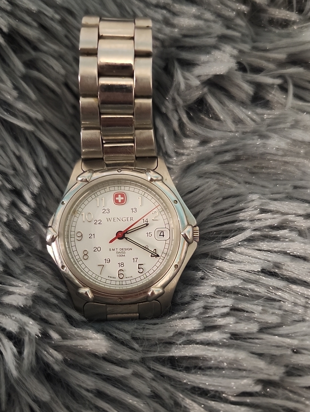Wenger Silver Stainless Steel Swiss Army Watch